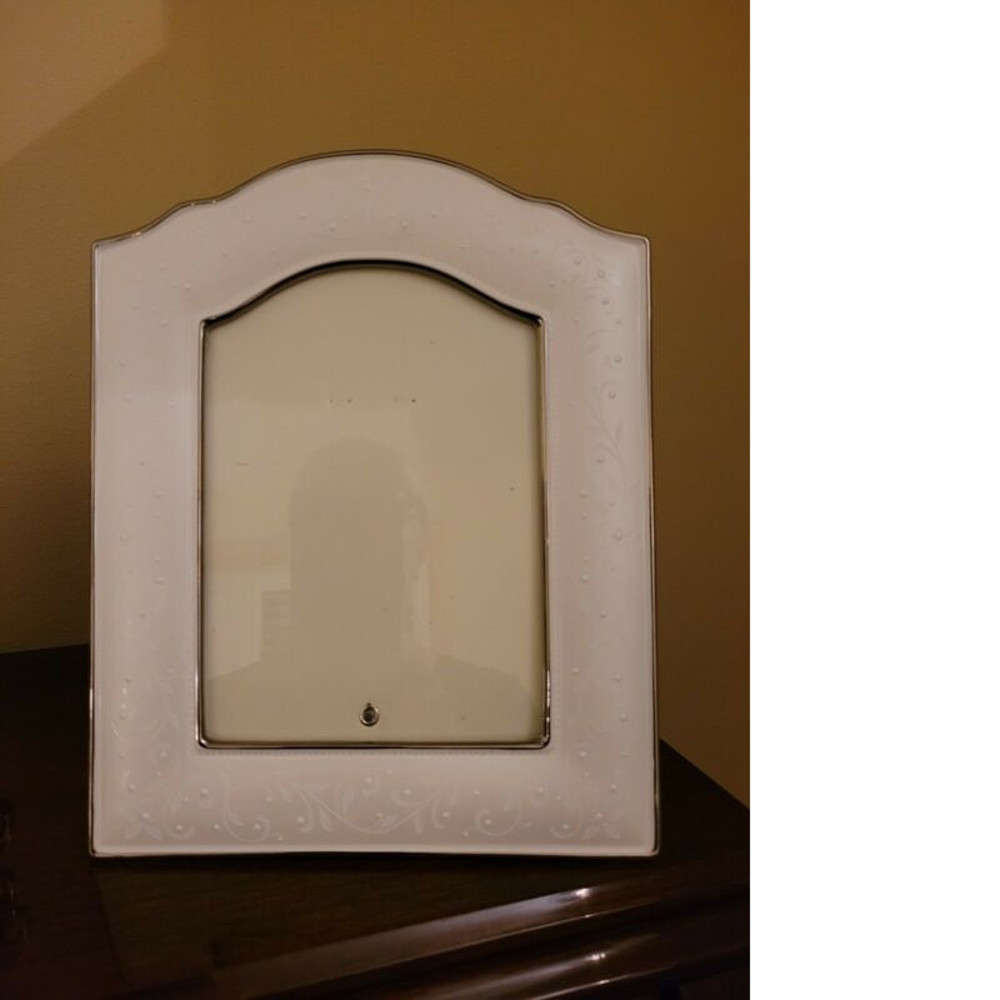 Lenox Opal Innocence 5 x 7 Frame Wedding Promises Collection Pre-owned Pearl